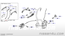 Deurgreepdeel buitenzijde linksvoor Nissan 80646-JD33A J10/R51