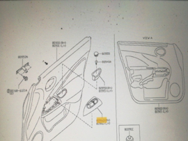 Raambedieningspaneel bijrijderskant Nissan Juke F15 80960-1KM0A