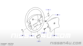Lid-steering, right-hand stuurwiel Nissan Micra K11 48465-1F500