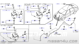 Ruitensproeierreservoir Nissan Primera P11 28910-2F000