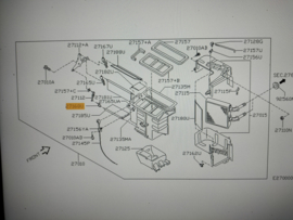 Hendel voetklep Nissan Primera P11/ WP11 27168-3J400 Gebruikt.