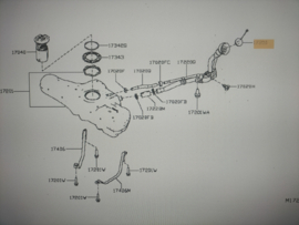 Cap assy-filler Nissan Micra K14 17251-5RA0A Used part.