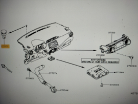 Zonlichtsensor Nissan 27721-3AA0A C13/ D23/ E12/ F15/ J10/ JJ10/ J11/ K13/ K14/ R35/ R52/ T31/ T32/ Z34/ Z51/ Z52 Nieuw.