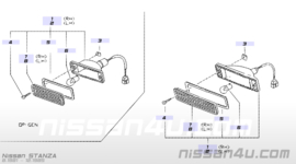 Knipperlichtglas links Nissan Stanza T11 26126-D0100