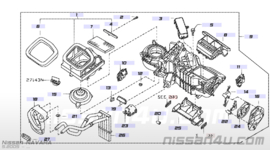 Motor blower Nissan 27226-EA01A D40/ R51 New