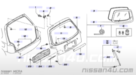 Kentekenverlichtinghouder Nissan Micra K11 90810-6F600