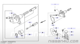 Koppelingscilinder Nissan Primera P11 30610-3J010