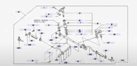Stuurhuis + Stuurstangsamenstelling Nissan 280ZX S130 49200-U9001 + 48500-P7100 Gebruikt.