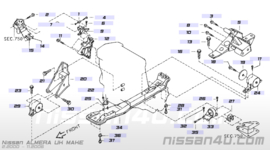 Motorsteun achterste Nissan Almera N16 / Nissan Almera Tino V10 11332-BN300