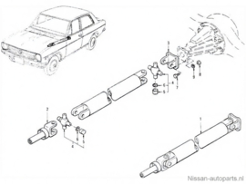 Kruisstuk cardanas Datsun Sunny B110 37125-H1025 Origineel.