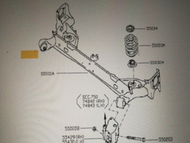 Schokdempermoer Nissan Pulsar C13 54588-BR01A Origineel