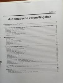 Werkplaatshandboek voor monteurs '' Automatische versnellingsbak '' ATTN9201AE