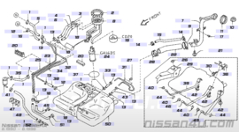 Grommet-filler base Nissan 17240-90J00 K11/ P10/ P11/ WP11