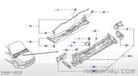 Afdichtrubber paravan Nissan Micra K11 66830-4F100 Gebruikt.