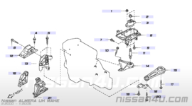 Montagesteun motorblok K9K rechts Nissan Almera N16 11232-BN700