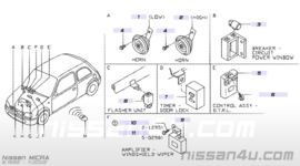 Knipperlichtrelais Nissan 25730-9F900 K11/ R20 Origineel