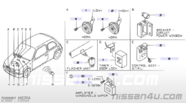 Controlunit immobiliser Nissan 28591-C9910 C23/ N15/ P10/ R20/ W10/ Y10/ Y60