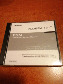 Electronic Service manual '' Model V10 series '' Nissan Almera Tino V10 SM3E00-1V10E0E Gebruikt.