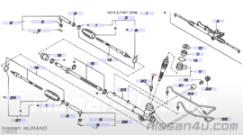 Socket kit-tie rod, outer Nissan Murano Z50 48520-CB025
