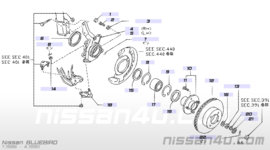 Fuseekogel Nissan Bluebird T72 40160-Q9005 Schade