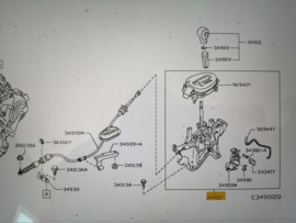 Bedieningshendel automaatbak Nissan Juke F15 34901-1KF3A + 34910-1MH0A