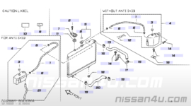 Cap tank Nissan 21712-50M01 A32/ B13/ CA33/ D21/ D22/ D22S/ E24/ F23/ GC22/ J30/ K10/ LCD22/ M11/ N13/ N14/ N15/ R50/ S14/ T30/  W10/ WD21/  Y10/ Y61 Original.