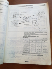 Service manual '' model B13 and N14 series volume 1'' Nissan 100NX B13 / Nissan Sunny N14  SM1E-1N4BG0 Gebruikt.