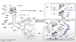 Brandstoffilter Nissan 16403-09W00 160/ D21 Origineel