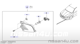 Mistlamp linksvoor Nissan Primera P11/ WP11 26155-9F925 (028709) (66983830) Gebruikt