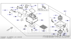 Kachelmotor met huis Nissan Almera N16 27200-BN020