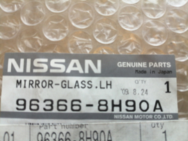 Buitenspiegelglas links Nissan X-Trail T30 96366-8H90A