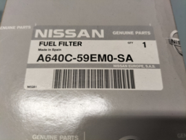 Cartridge fuel filter Nissan A640C-59EM0-SA Original.