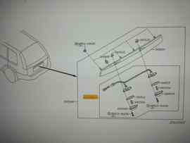 Kentekenlamp Nissan X-Trail T30 26510-8H301 Origineel
