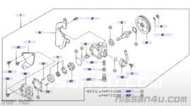 Stuurbekrachtigingspomp SR20DE Nissan 49110-58Y00 B13/N14