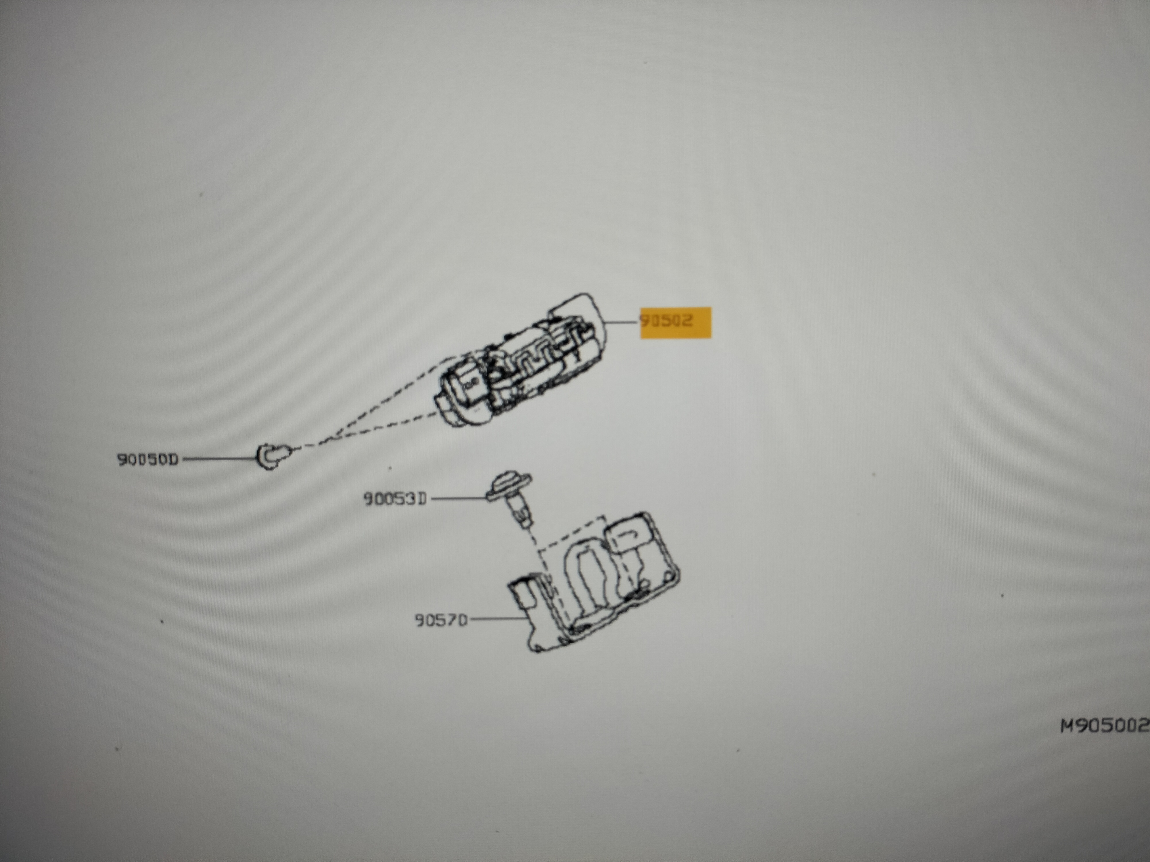 Achterklepslot Nissan Micra K14 90503-9428R Gebruikt.