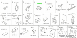 Bevestigingsclip kabelboom Nissan 24227-50Y00 B13/ N14/ Y10 Origineel.