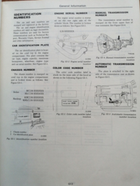 Service manual '' Model C230 series '' Datsun Laurel C230 SM7E-C230G0