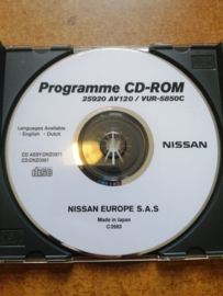 Programme CD-ROM 25920-AV120 / VUR-5850C N16/ P12/ V10 Used part.