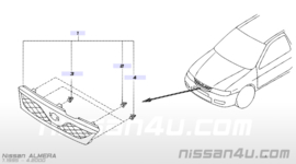 Bevestigingsplug grille Nissan 76882-0M060
