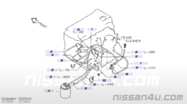 Valve solenoid Nissan 14956-40R00 B13/ C23/ D21/ N14/ R20/ W10/ WD21/ Y10/ Y60/ Z32 Used part.