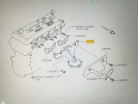 Uitlaatspruitstuk met katalysator & lambdasonde Nissan Micra K11 14004-99B10 / B0800-99B01 / 22690-99B00