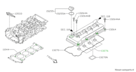 Seal-oil, rocker cover Nissan 13276-4F100 C23/ CK12/ E11/ K11/ K12/ N16/ P10/ P11/ P12/ V10/ WP11 New.