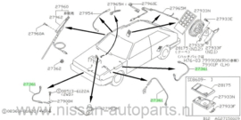 Cable-earth bonding CD17 Nissan 24085-54A00 B12/ N13 Original.