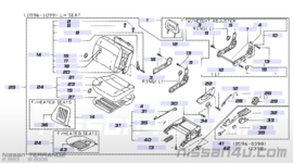 Bestuurdersstoel Nissan Terrano2 R20 87050-8F600