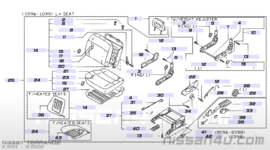 Linker zijafscherming bestuurdersstoel Nissan Terrano2 R20 87559-7F002