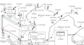 Aircocondensor Nissan Primera P12 92100-BM407 N16/ P12 Gebruikt.