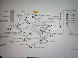 Panhardstang Nissan Micra K11 55130-4F102 Gebruikt.