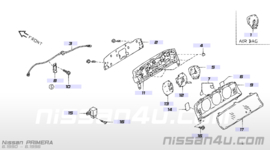 Comb-meter SR20DI Nissan Primera P10 24810-???? (20240204) Used part.