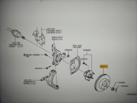 Remschijf vooras 296mm Nissan X-Trail T31 40206-1KC1B Origineel