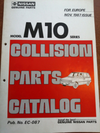 Collision parts catalog model M10 series Nissan Prairie M10 EC-087
